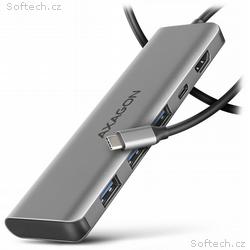 AXAGON HMC-5H, USB 5Gbps hub, 3x USB-A, HDMI 4k, 3
