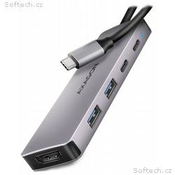 AXAGON multi USB-C 5v1 hub, HMC-5H60, USB 3.2 Gen1