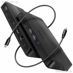 AXAGON HMC-U4, USB4 40Gbps dock, 3x USB-A, 2x USB-