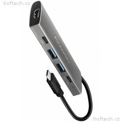 AXAGON HMC-5G21, USB 10Gb, s hub, porty 2x USB-A, 