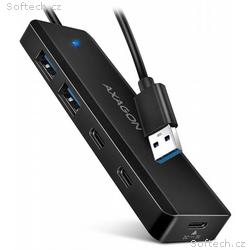 AXAGON cestovní 4 portový USB-A hub, HUE-C2A, USB 