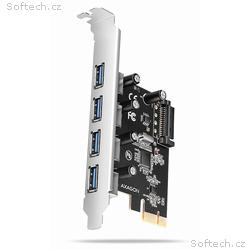 AXAGON řadič do PCIe pro 4x USB Typ-A, USB 5Gbps, 