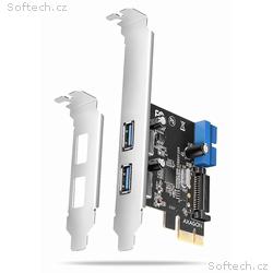 AXAGON řadič do PCIe pro 2x USB Typ-A, 2x USB inte