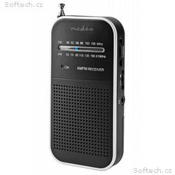 NEDIS přenosné rádio, AM, FM, napájení z baterie, 