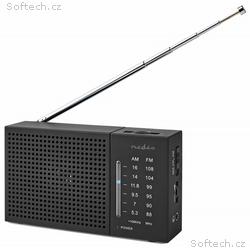 NEDIS přenosné rádio, AM, FM, napájení z baterie, 