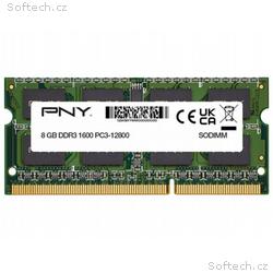 PNY 8GB DDR3 1600MHz, SO-DIMM, CL11, 1,35V