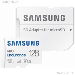 SAMSUNG PRO Endurance MicroSDXC 128GB + SD Adaptér