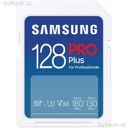SAMSUNG PRO Plus SDXC 128GB, CL10 UHS-I U3, V30