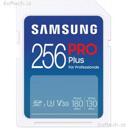 SAMSUNG PRO Plus SDXC 256GB, CL10 UHS-I U3, V30