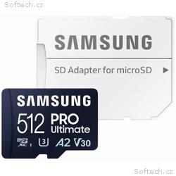 SAMSUNG PRO Ultimate MicroSDXC 512GB + SD Adaptér,