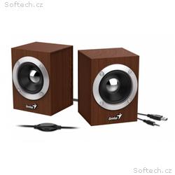 GENIUS repro SP-HF280, 2.0, 6W, dřevěné, barva dře