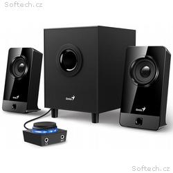 GENIUS repro SW-2.1 300X, 2.1, 10W, dřevěné, černé