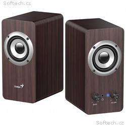 GENIUS repro SP-HF400 Dark Brown, 2.0, 10W, dřevěn