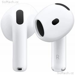 Apple AirPods 4 (2024), bezdrátová sluchátka, bílá