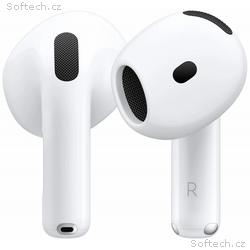 Apple AirPods 4 (2024), bezdrátová sluchátka, akti