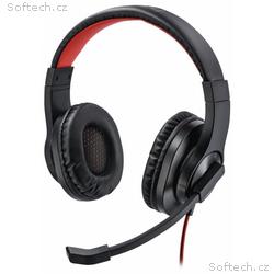 HAMA headset PC stereo HS-USB400, drátová sluchátk