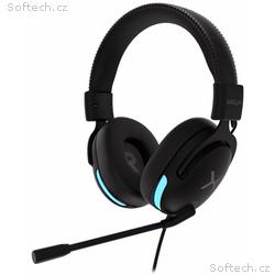 Krux headset Crave RGB, drátový, 3,5mm jack, USB, 