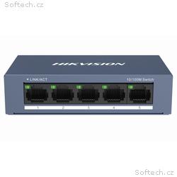 Hikvision switch DS-3E0105-O, 5x port, 10, 100Mbps