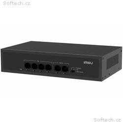 Imou switch SF106P, 4x 10, 100 M PoE port, 2x 10, 