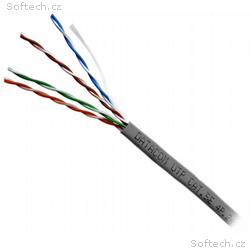 DATACOM UTP lanko CAT5E PVC 100m šedý