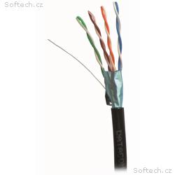 DATACOM OUTDOOR FTP drát CAT5E PE, Fca 100m černý
