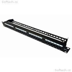 DATACOM Patch panel 19" UTP 24 port CAT6 DUAL 1U B
