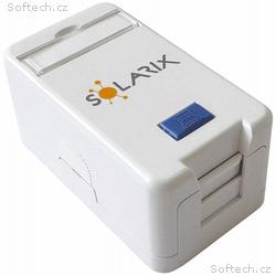 Solarix zásuvka modulární pro 1 keystone na omítku