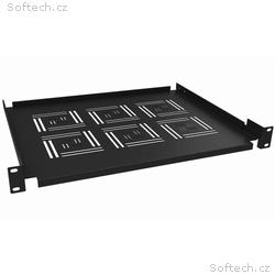 Solarix Police 19" 1U 350mm ukládací plato BK úchy