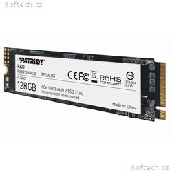 PATRIOT P300 128GB SSD, Interní, M.2 PCIe Gen3 x4 