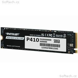 PATRIOT P410 500GB SSD, Interní, M.2 PCIe Gen4 x4 