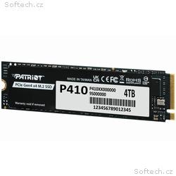 PATRIOT P410 4TB SSD, Interní, M.2 PCIe Gen4 x4 NV