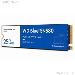 WD SSD Blue SN580 250GB, WDS250G3B0E, NVMe M.2 PCI