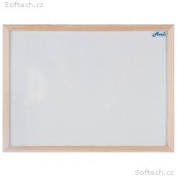AVELI Magnetická tabule, 90x60 cm, dřevěný rám