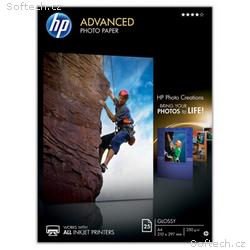 HP Advanced Photo Paper, Glossy, A4, 25 listů, 250