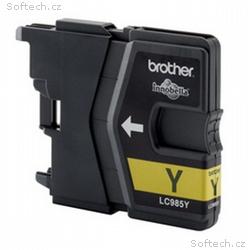 BROTHER inkoustová náplň LC-985Y, Žlutá