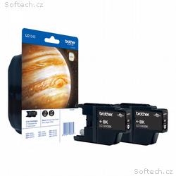 BROTHER inkoustová náplň LC-1240BKBP2, multipack, 