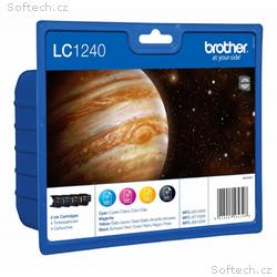 BROTHER inkoustová náplň LC-1240VALBP, multipack, 