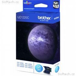 BROTHER inkoustová náplň LC-1220C, Azurová, 300 st