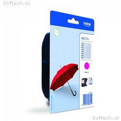 BROTHER inkoustová náplň LC-225XLM, Purpurová, 120