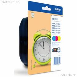 BROTHER inkoustová náplň LC-125XLRBWBP multipack 3