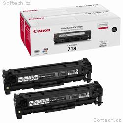 Canon originální toner CRG-718BK 2-pack, LBP-7200,