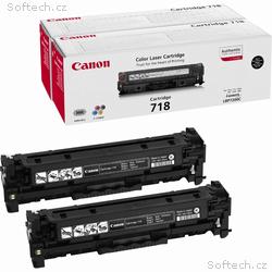 Canon originální toner CRG-718BK 2-pack, LBP-7200,
