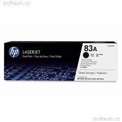 HP tisková kazeta 83A černá originál, CF283AD dual