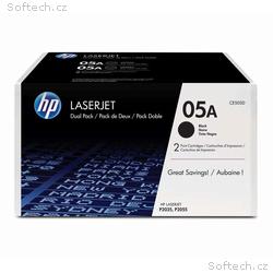 HP tisková kazeta 05A černá originál, CE505D - 2 p