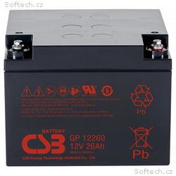 CSB Pb záložní akumulátor CSB GP12260l, 12V, 26Ah