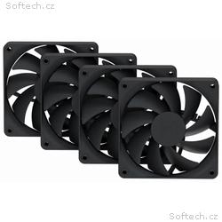 HYTE ventilátor 120mm PWM, barva Pitch Black, 1500