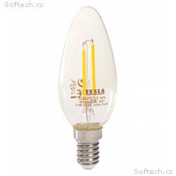 TESLA LED žárovka FILAMENT RETRO svíčka, E14, 2,5W