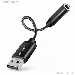 AXAGON ADA-HA, USB-A na 3.5mm jack Hi-Res DAC audi