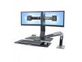 Ergotron WorkFit-A Dual Workstation With Worksurfa