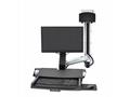 Ergotron StyleView Sit-Stand Combo System with Wor